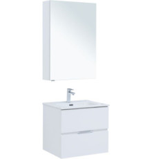 Мебель для ванной Aquanet Алвита New 60 2 ящика, белый матовый