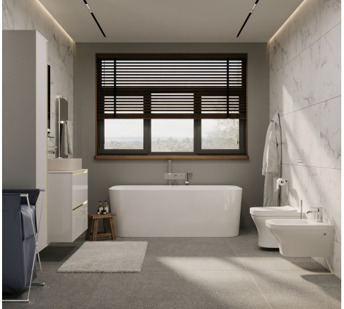 Тумба под раковину Allen Brau Activity 70 1.34003.WM белый матовый/черный браш