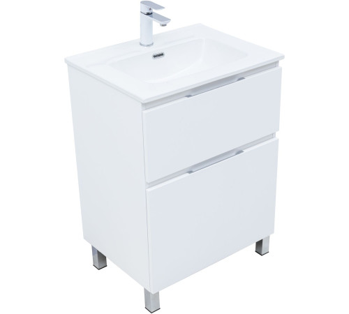Тумба под раковину Aquanet Алвита New 60 напольная, белый матовый