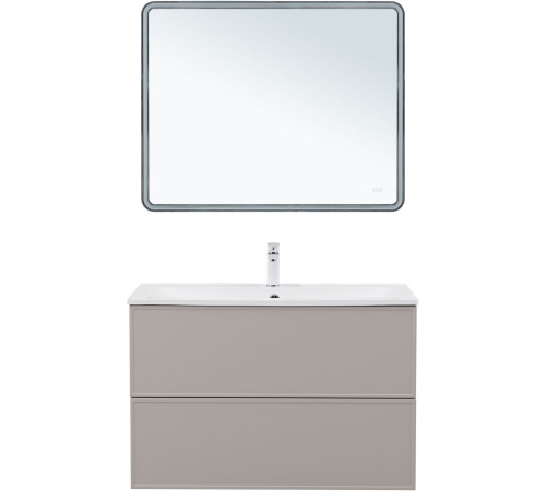 Тумба под раковину Aquanet Арт 100 бежевый