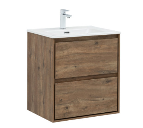 Тумба под раковину Aquanet Милан 60 дуб рустикальный