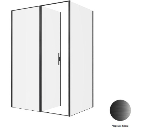 Душевой уголок Allen Brau Priority 140x100 3.31036.BBA + 3.31048.BBA черный браш