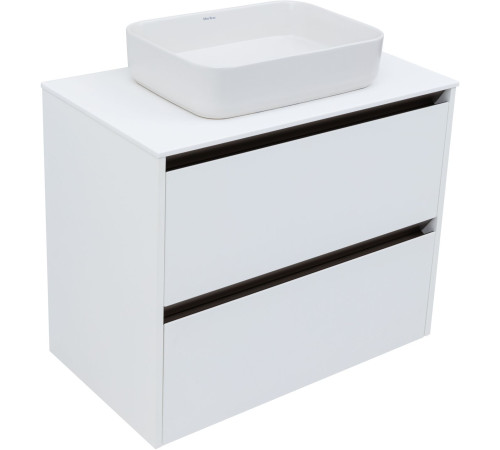 Тумба под раковину Allen Brau Activity 80 1.34012.WM белый матовый/олива браш