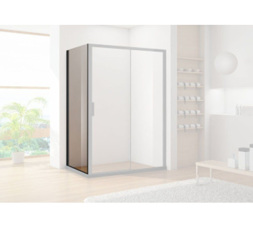 Боковая стенка Aquanet Pleasure AE60-F-90H200U-BT 90, прозрачное стекло