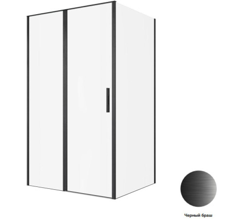 Душевой уголок Allen Brau Priority 120x100 3.31033.BBA + 3.31048.BBA черный браш