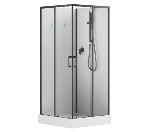 Душевая кабина Aquanet Passion EVO S Black 90x90