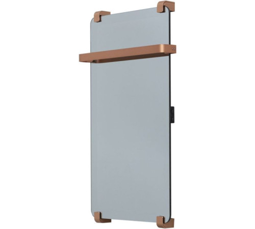 Полотенцесушитель электрический Allen Brau Infinity 80x44 с рейлингом и креплением, медь браш