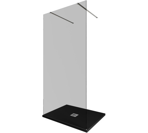 Душевая перегородка Allen Brau Infinity 2 100 3.21038.BA.T серебро браш