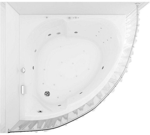 Карниз для ванны Aquanet Bali полукруглый 150х150