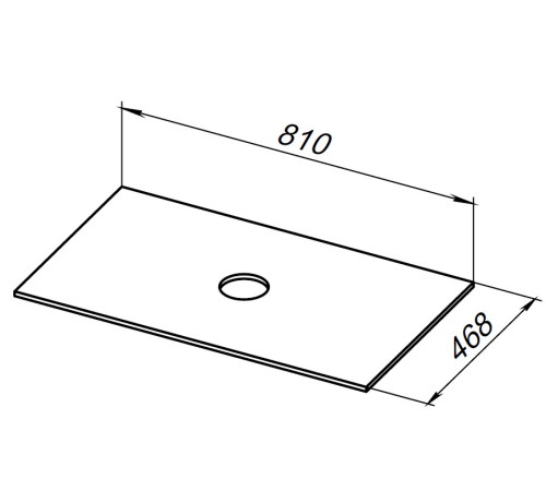Столешница Allen Brau Fantasy 80 1.11009.G графит