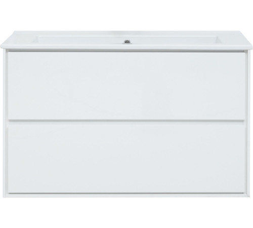 Тумба под раковину Aquanet Милан 105 белый глянец
