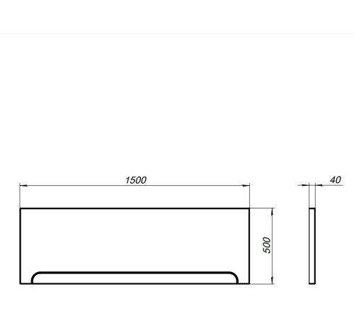 Фронтальный экран Aquanet Cariba/Grenada/Corsica 170