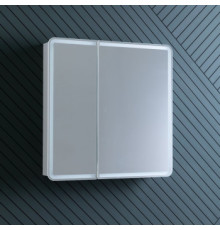 Зеркальный шкаф Aquanet Оптима 80 с LED подсветкой