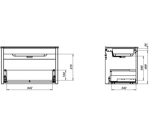 Тумба под раковину Allen Brau Gravity 80 1.370013.BGM синий матовый