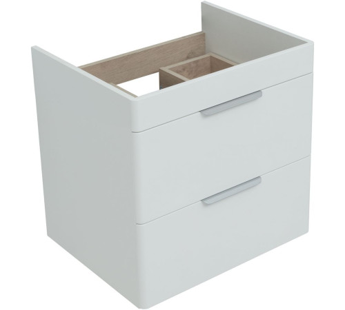 Тумба под раковину Aquanet Ирис new 60 белый глянец (2 ящика)