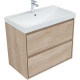 Тумба под раковину Aquanet Милан 80 дуб светлый