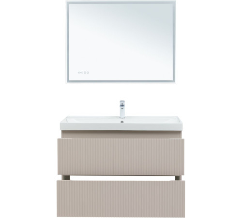 Тумба под раковину Aquanet Джейн (Flat) 100 бежевый