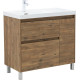 Тумба под раковину Aquanet Nova Lite 2.0 90 напольная, дуб рустикальный, левая