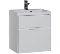 Тумба с раковиной Aquanet Латина 60 белый (2 ящика)