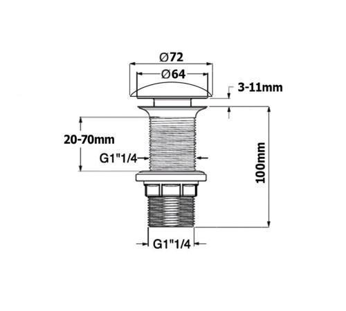 Донный клапан Allen Brau Fantasy 5.11001.PT петроль