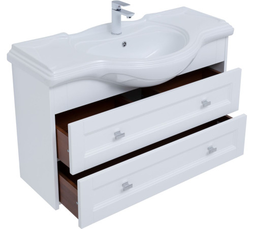 Тумба под раковину Aquanet Монте 85 белый матовый