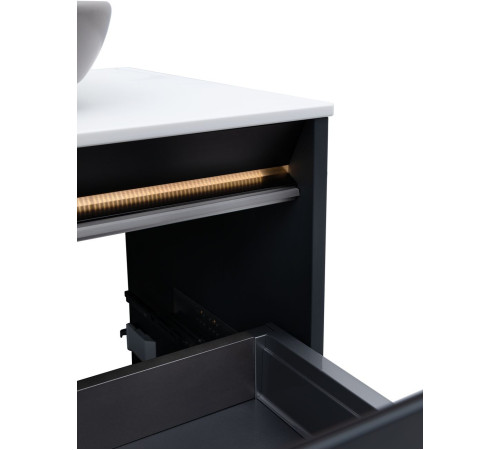 Тумба под раковину Allen Brau Activity 100 1.34006.AM антрацит матовый/черный браш