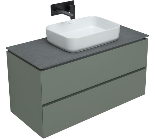 Тумба под раковину Allen Brau Infinity 100 1.21003.CGM олива матовый
