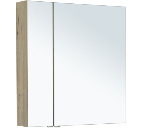 Зеркальный шкаф Aquanet Алвита New 80 дуб веллингтон белый