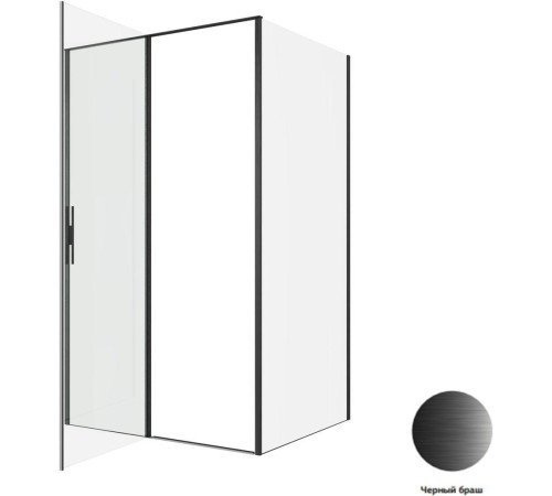 Душевой уголок Allen Brau Priority 120x100 3.31033.BBA + 3.31048.BBA черный браш