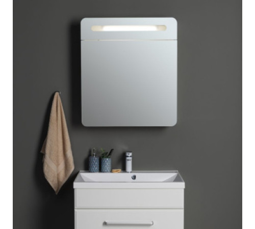 Зеркальный шкаф Aquanet Лукка 70 белый