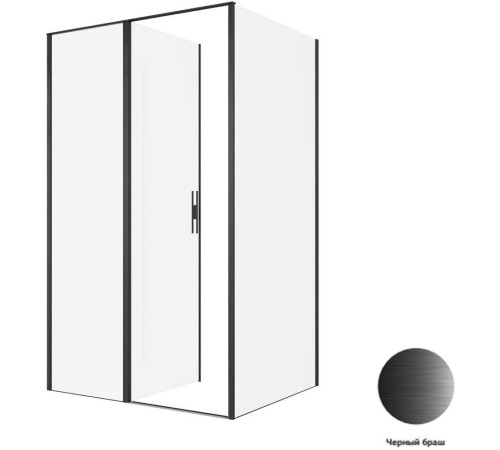 Душевой уголок Allen Brau Priority 120x80 3.31033.BBA + 3.31042.BBA черный браш