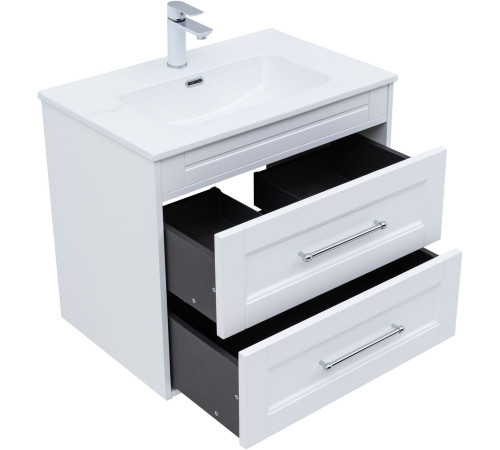 Тумба под раковину Aquanet Бостон new 70 белый сатин