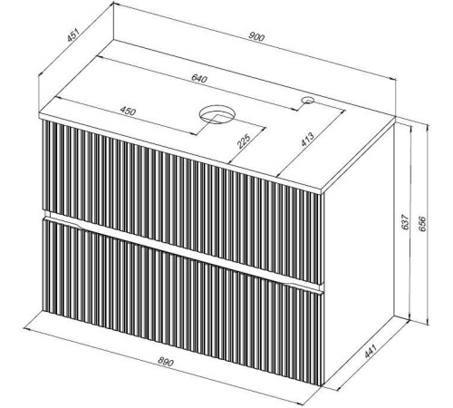 Тумба под раковину Aquanet Джейн 90 белый матовый