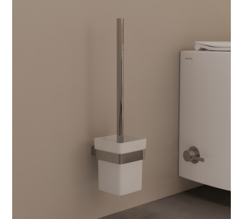 Ершик для унитаза Allen Brau Infinity 6.21008-31 белый/черный матовый