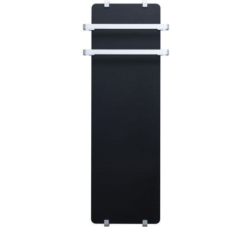 Полотенцесушитель электрический Allen Brau Infinity 120x44 с рейлингом 2.0 и креплением, серебро браш