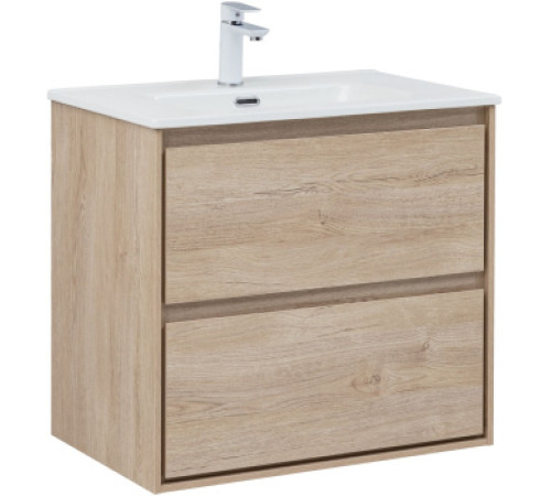 Тумба под раковину Aquanet Милан 70 дуб светлый