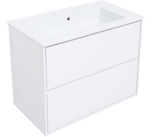 Тумба под раковину Aquanet Милан 85 белый глянец