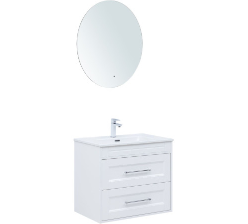 Тумба под раковину Aquanet Бостон new 70 белый сатин