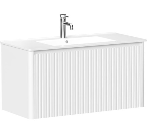 Тумба под раковину Allen Brau Gravity 100 1.370018.WM белый матовый