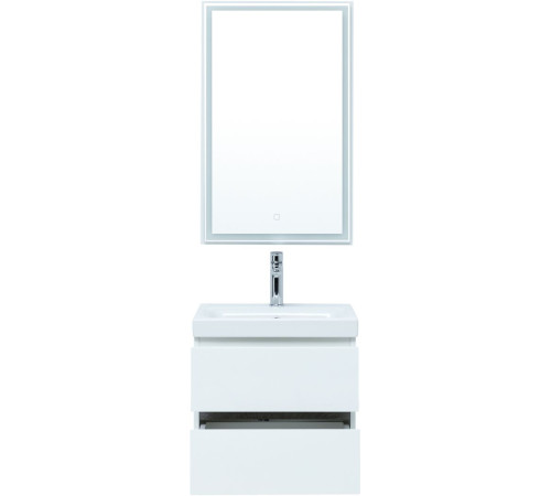 Тумба под раковину Aquanet Беркли 50 белый/дуб рошелье