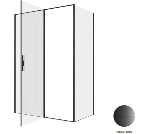 Душевой уголок Allen Brau Priority 140x80 3.31036.BBA + 3.31042.BBA черный браш