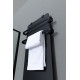 Полотенцесушитель электрический Allen Brau Infinity 120x44 с рейлингом 2.0 и креплением, черный матовый