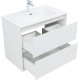 Тумба под раковину Aquanet Милан 80 белый глянец