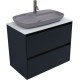 Тумба под раковину Allen Brau Activity 80 1.34012.AM антрацит матовый/олива браш