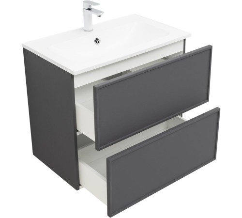 Тумба под раковину Aquanet Арт 75 ясень графит