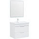 Тумба под раковину Aquanet Ирис New 70 белый глянец (2 ящика)