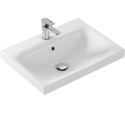 Тумба под раковину Aquanet Беркли 60 белый/дуб рошелье