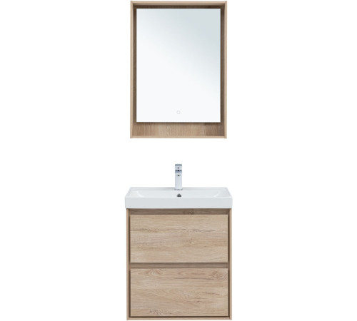 Тумба под раковину Aquanet Милан 60 дуб светлый