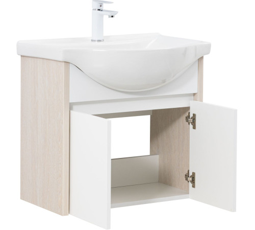 Тумба под раковину Aquanet Сидней 65 дуб атланта/белый