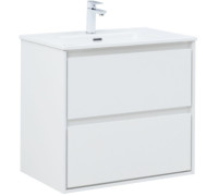 Тумба под раковину Aquanet Милан 70 белый глянец